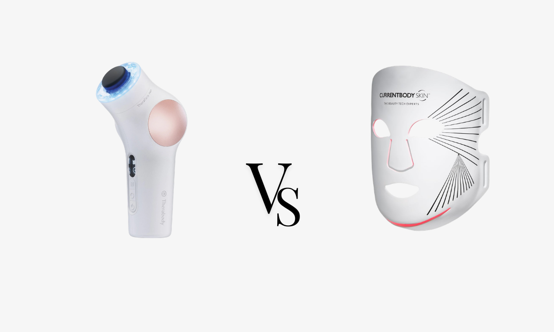 theraface pro vs currentbody led mask comparison